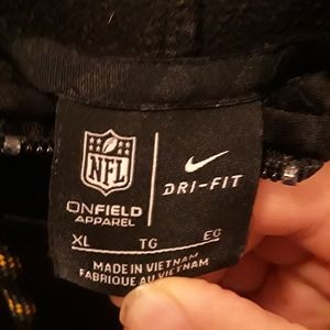 Official NFL nike steelers zip up hoodie